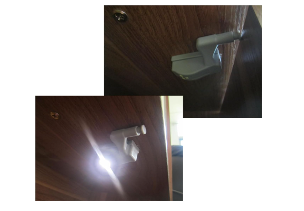💡 Bisagra con Luz LED x2 – Ilumina tus espacios al abrir tus muebles