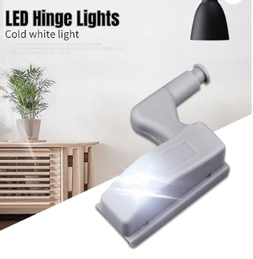 💡 Bisagra con Luz LED x2 – Ilumina tus espacios al abrir tus muebles