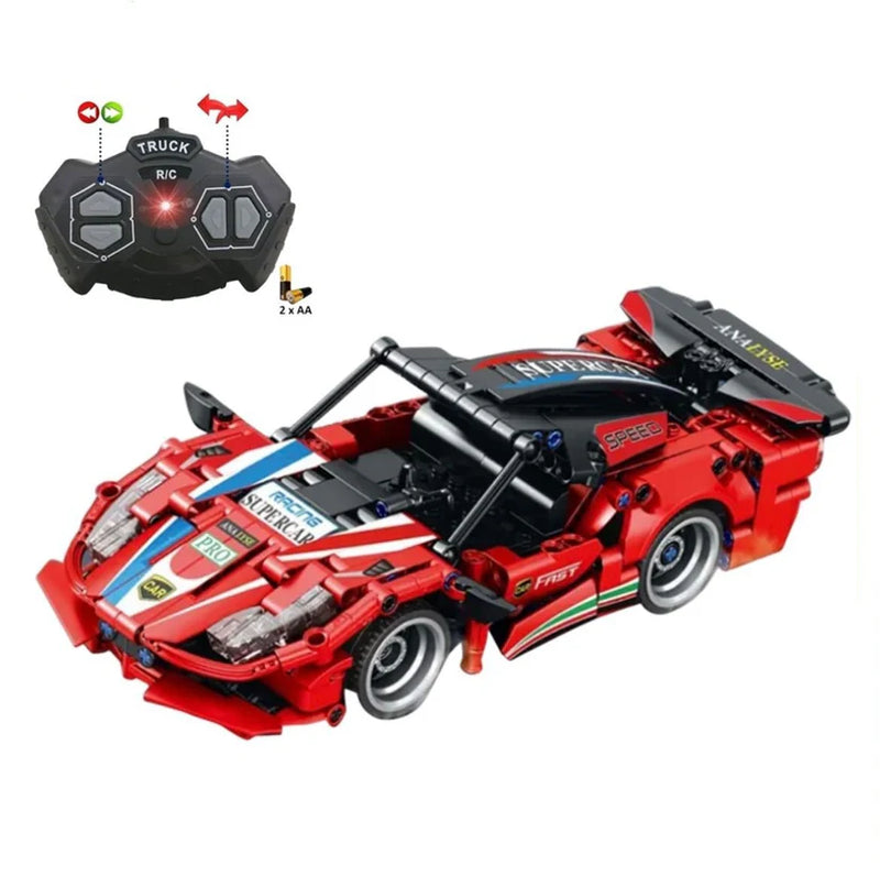🚗Carro Lego Rojo a Control Remoto – ¡Velocidad y creatividad en tus manos!🚀
