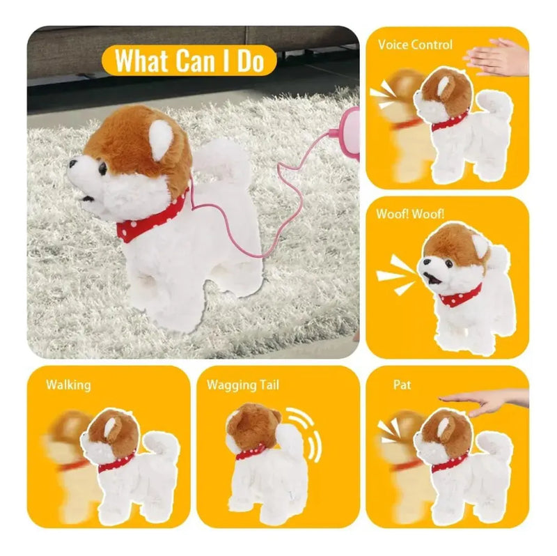 🐶Peluche  Perro Interactivo Electrónico-Compañía y Aprendizaje en un solo Juguete👧