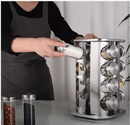 🧂Especiero Giratorio 16 Frascos 🌀 – Orden, estilo y sabor en tu cocina 🍽️