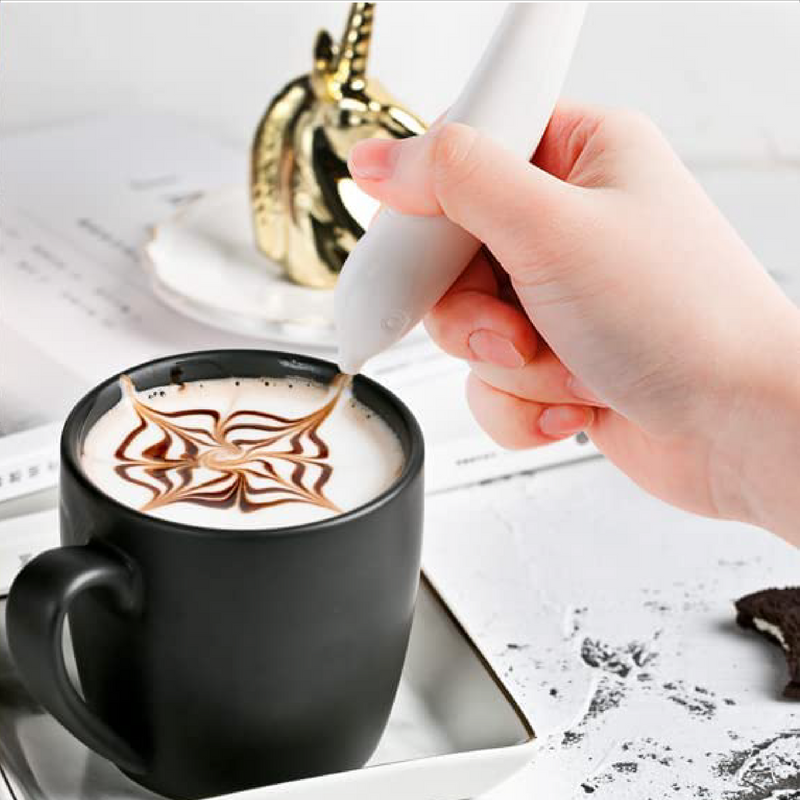 💫 “Transforma tu café en arte con el Lápiz Eléctrico Decorador de Especias ☕✨”.