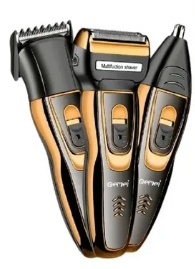 💈✨ Máquina de Afeitar 3 en 1 GM-595 Dorada- ¡Tu Look Perfecto en Minutos!