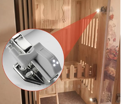 💡 Bisagra con Luz LED x2 – Ilumina tus espacios al abrir tus muebles