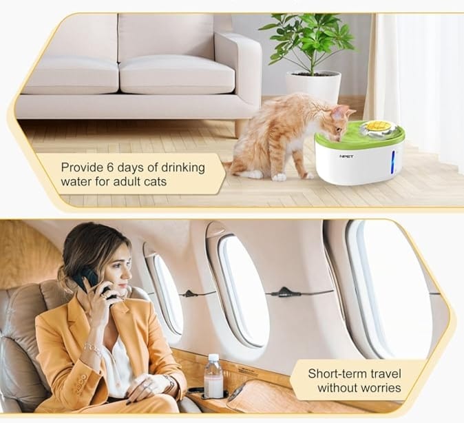 🐾 Fuente de Agua  para Gatos – Hidratación, Estilo y Felicidad para tu Michi 💚😺