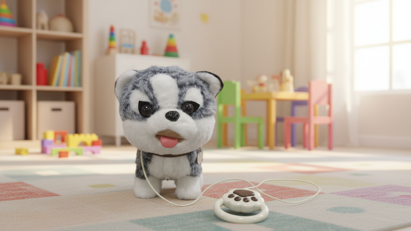 🐶Peluche  Perro Interactivo Electrónico-Compañía y Aprendizaje en un solo Juguete👧