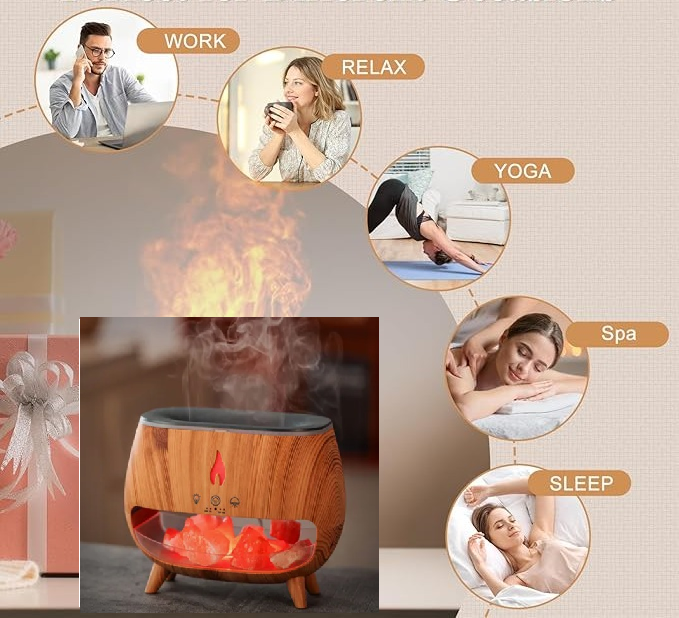 🌕💫 Lámpara de Sal Humidificadora — Armoniza tu ambiente y tu alma 🌿