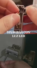 💡 Bisagra con Luz LED x2 – Ilumina tus espacios al abrir tus muebles