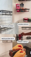 🚿 Organizador de Ducha Horizontal 5 en 1 – Orden, estilo y comodidad en tu baño ✨